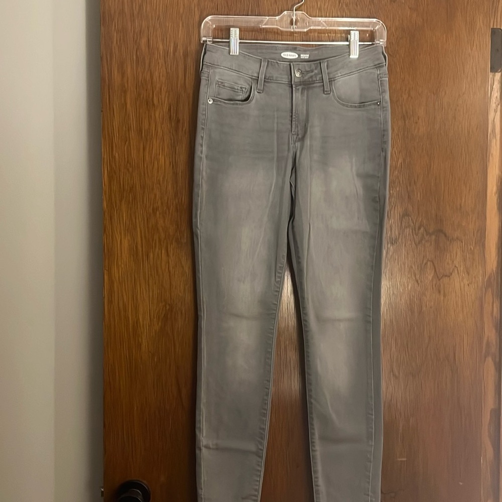 Gray Old Navy Rockstar Jeans - Super Skinny
